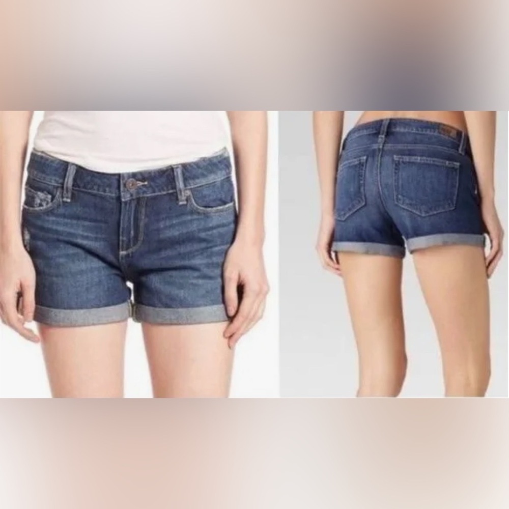 Paige Jimmy Jimmy cuffed denim shorts, size 32